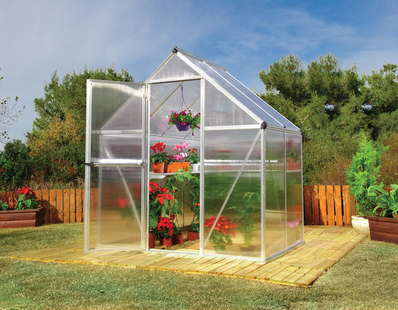 Palram - Canopia | Mythos 6' x 4' Greenhouse - Silver HG5005