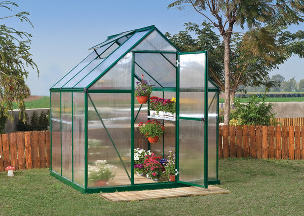 Palram - Canopia | Mythos 6' x 6' Greenhouse - Green HG5006G