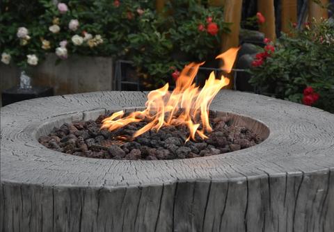 Elementi Warren Table OFG307 | Propane Fire Pit | Round Fire Pit | 45,000 BTUs Fire Pit