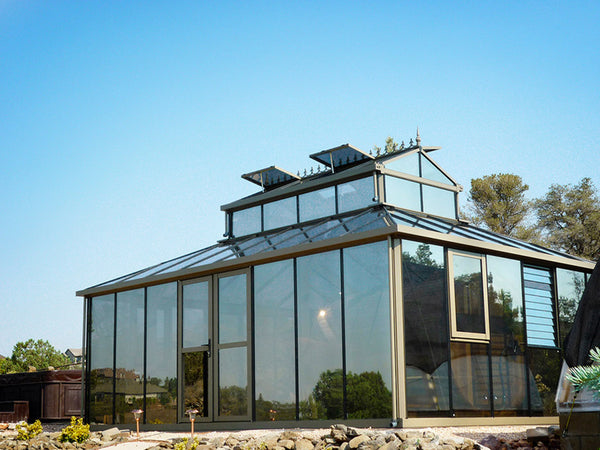 Exaco Janssens Cathedral Victorian Greenhouse | Cathedral Greenhouse | Aluminum-framed  with Large Cupola Greenhouse