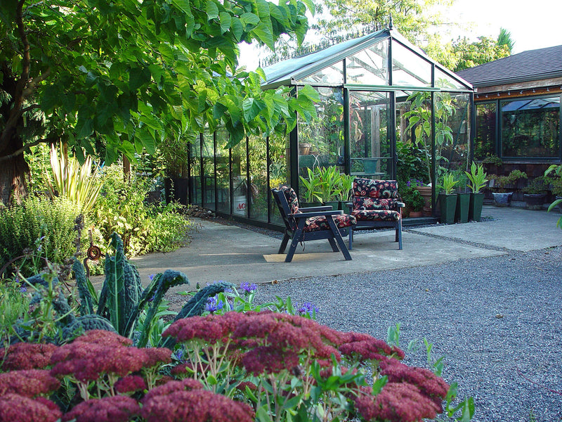 EXACO Royal Victorian | VI 34 | 4mm Tempered Glass Greenhouse in Dark Green